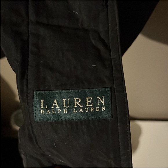 Ralph Lauren Black Trench Coat with Oversized Fit and Wide Lapel - Picture 7 of 7